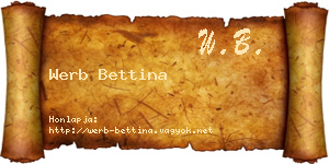 Werb Bettina névjegykártya